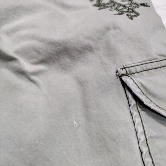 Jordache Vintage Twee Extra Low Cargo Capri Pants Embroidered Women's Size 6 - Picture 7 of 13